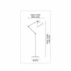 Floor Lamp in Brass and Iron with Swivel Design Vintage - Loft by Il Fanale Viadurini