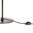 Floor Lamp in Dark Brass and Stone Glass Made in Italy - Bottega Viadurini