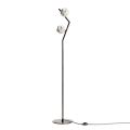 Floor Lamp in Dark Brass and Stone Glass Made in Italy - Bottega