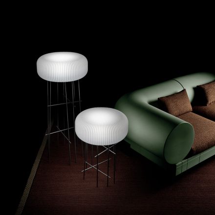 Floor Lamp in Polyethylene in Different Sizes - Disco Viadurini