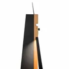 Floor Lamp in Solid Oak and Steel Made in Italy, Precious - Calisto Viadurini