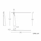 Floor Lamp in Solid Oak and Steel Made in Italy, Precious - Calisto Viadurini