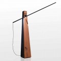Floor Lamp with LED Light in Solid Oak Made in Italy, Precious - Calisto