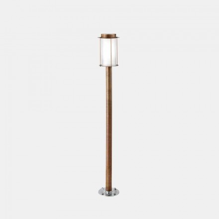 Floor Lamp Outdoor High Street Lamp in Brass and Glass - Loggia by Il Fanale Viadurini