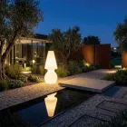 Alvarez Outdoor Floor Lamp with LED Light in Polyethylene Made in Italy Viadurini