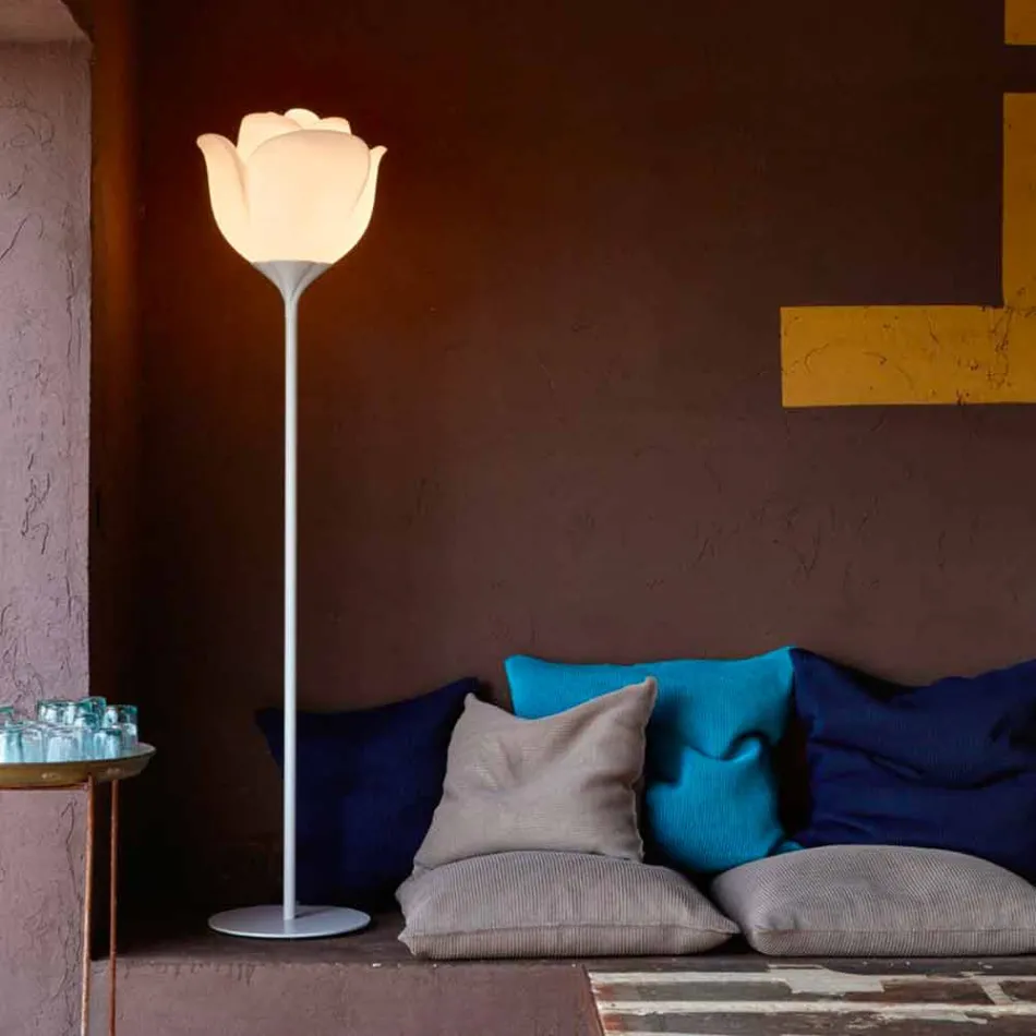 Plastic Flower Design Outdoor Floor Lamp - Baby Love by Myyour Viadurini