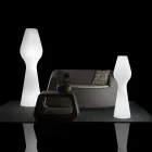 Reyes Outdoor Floor Lamp in Polyethylene with LED Light Made in Italy Viadurini
