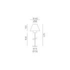 Outdoor Floor Lamp in Brass and Copper Made in Italy - Sword Viadurini