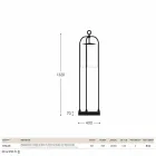 Floor lamp for outdoor brass Pitosforo Viadurini