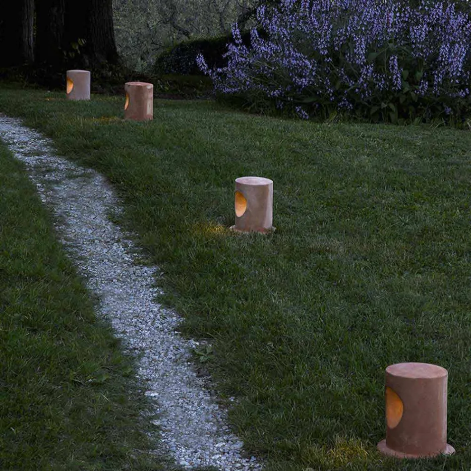 U-Boat colored terracotta outdoor floor lamp - Toscot Viadurini