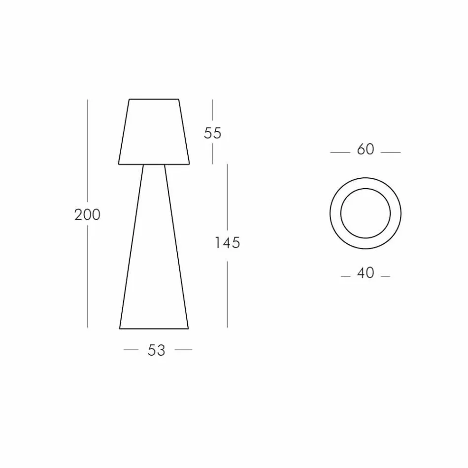 Indoor floor lamp Slide Pivot bright white made in Italy Viadurini