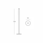 Slide Flux slim floor lamp in methacrylate produced in Italy Viadurini