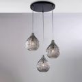 Designer Glass and Metal Lamp Made in Italy for Stylish Decor - Atlas