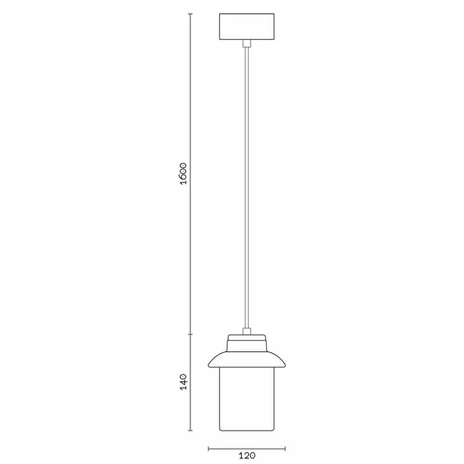 Design lamp suspended in red ceramic made in Italy Asia Viadurini