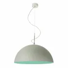 Suspended design lamp In-es.artdesign Mezza Luna Cement varnish Viadurini
