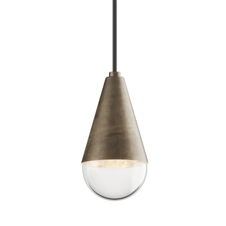 Double Pendant Lamp in Iron and Glass Made in Italy - Cloudy Viadurini
