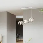 Elegant Glass and Metal Lamp Made in Italy for Refined Interiors - Aries Viadurini