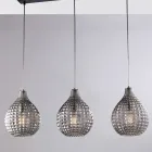 Elegant Glass and Metal Lamp Made in Italy for Refined Interiors - Atlas Viadurini