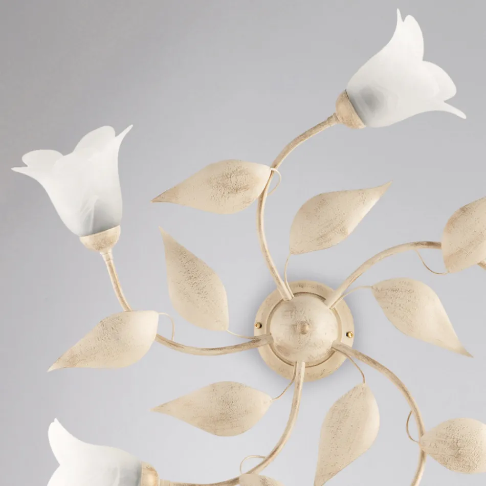 Elegant glass and metal lamp Made in Italy for refined interiors – Sirio Viadurini