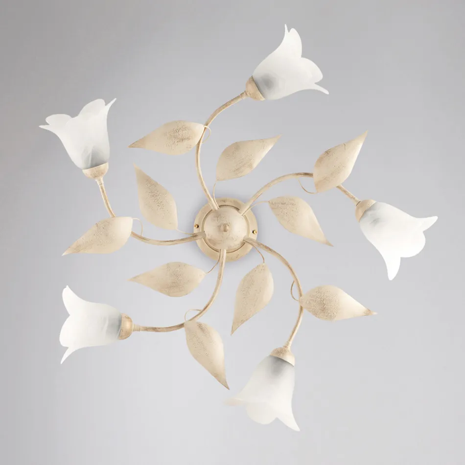 Elegant glass and metal lamp Made in Italy for refined interiors – Sirio Viadurini