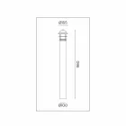 Outdoor Garden Bollard Lamp in Brass, Copper and Glass - Garden by Il Fanale Viadurini