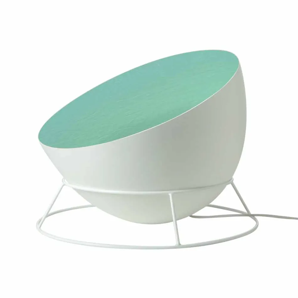 In-es.artdesign H2o F colored steel and nebulite floor lamp Viadurini