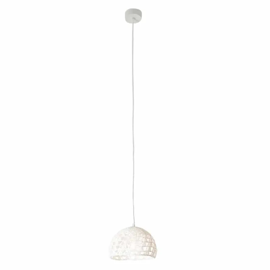 Suspended lamp in cotton and viscose In-es.artdesign Modern texture Viadurini