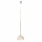 Suspended lamp in cotton and viscose In-es.artdesign Modern texture Viadurini