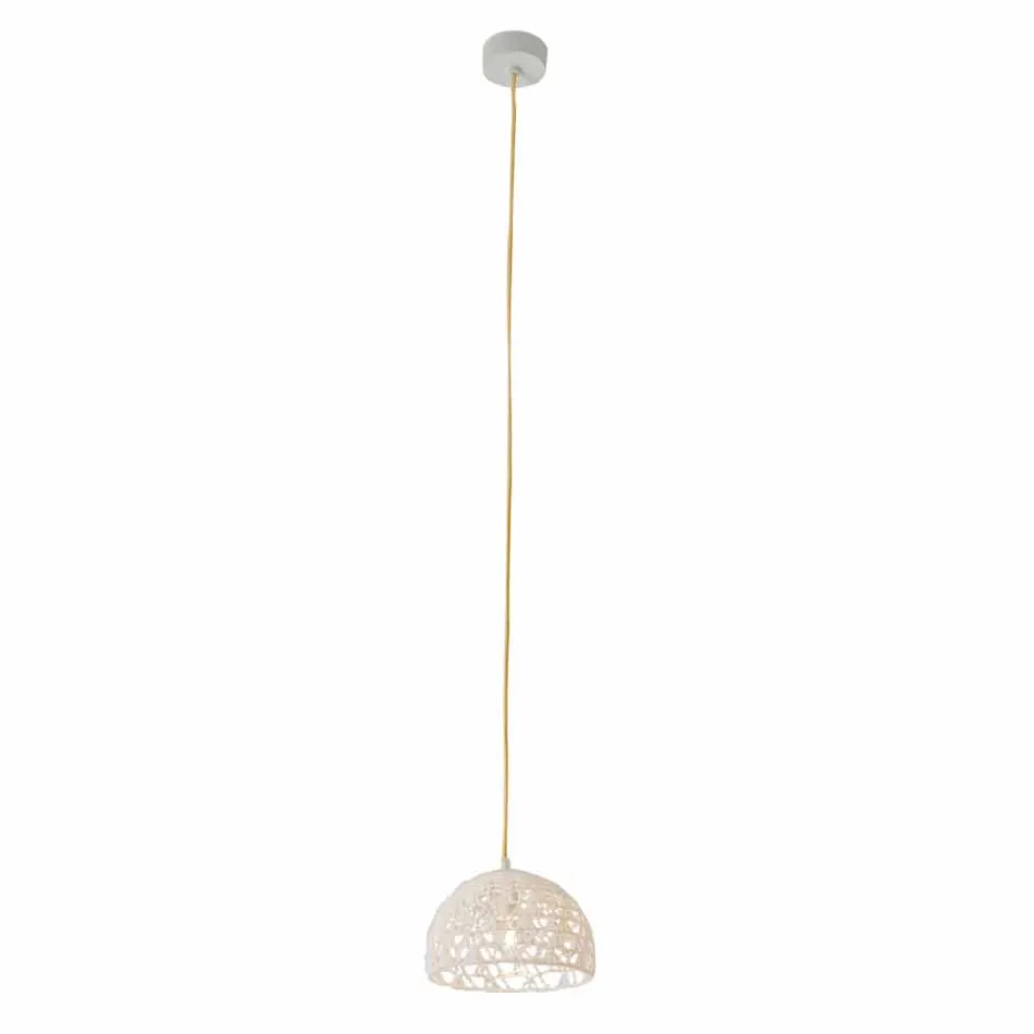 Suspended lamp in cotton and viscose In-es.artdesign Modern texture Viadurini
