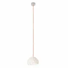 Suspended lamp in cotton and viscose In-es.artdesign Modern texture Viadurini
