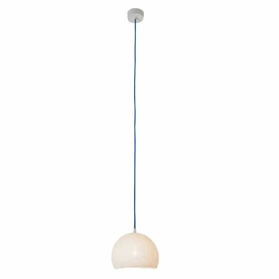 Suspended lamp in cotton and viscose In-es.artdesign Modern texture Viadurini