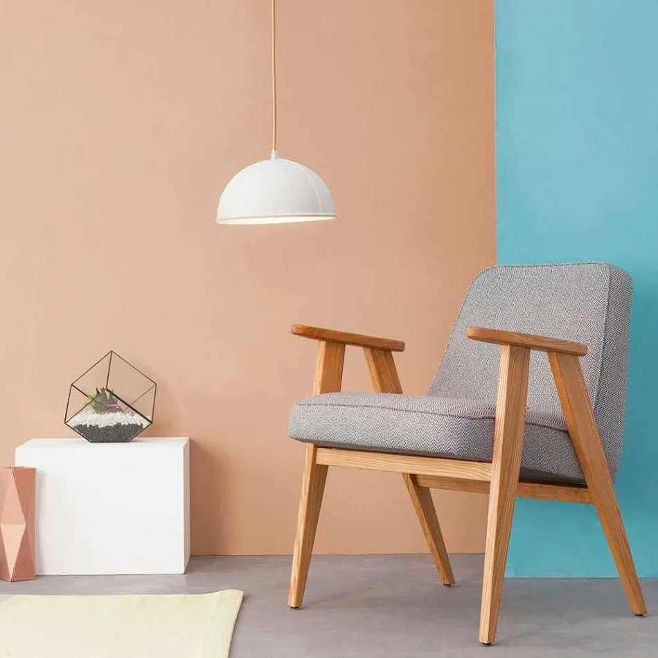 In-es.artdesign Pop 1 modern suspension lamp in laprene Viadurini