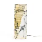 Lamp in Paonazzo Marble and Different Sizes Made in Italy - Daichi Viadurini