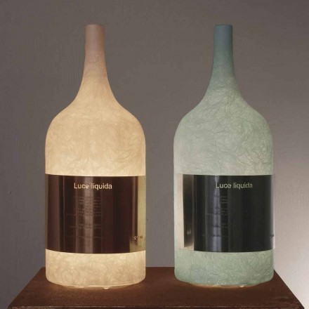 Table lamp in colored nebulite In-es.artdesign Luce Liquida1 Viadurini