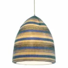 Nebulite and wool suspension lamp In.es.artdesign Flower Stripe Viadurini