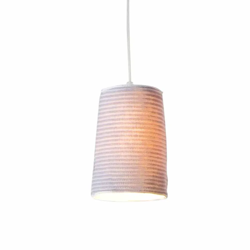 Nebulite and wool suspension lamp In.es.artdesign Paint Stripe Viadurini