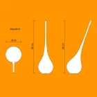 Design Plastic Lamp with Luminous Flower Vase - Ampoule by Myyour Viadurini