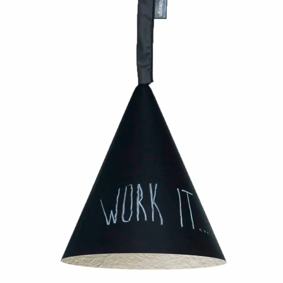 Resin suspension lamp In-es.artdesign Jazz Modern blackboard Viadurini
