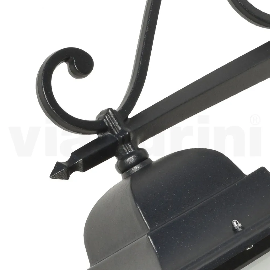 Glass Lamp with Die-Cast Aluminium Structure Made in Italy - Scintilla Viadurini