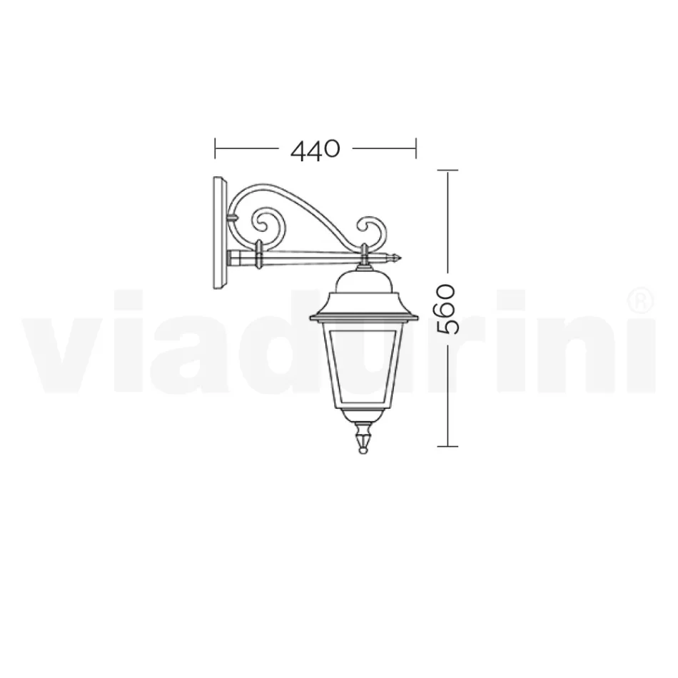 Glass Lamp with Die-Cast Aluminium Structure Made in Italy - Scintilla Viadurini