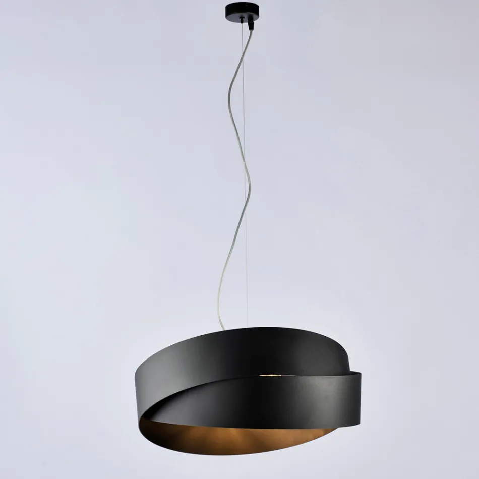 Glass and metal lamp ideal for decorating with style – Nebula Viadurini