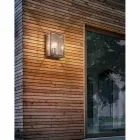 Industrial lamp in brass and glass panel Il Fanale Viadurini