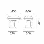 Led Garden Lamp in Grey or Brown Cast Iron Design - Bitta by Il Fanale Viadurini