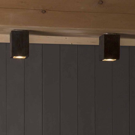 Outdoor terracotta LED ceiling lamp, Smith - Toscot Viadurini