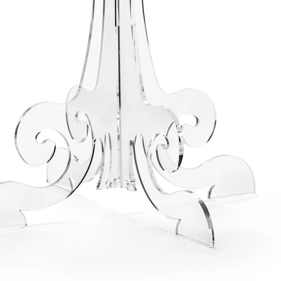 Led Table Lamp in Transparent Plexiglass Made in Italy - Odette Viadurini
