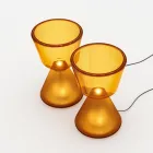 Murano Blown Glass LED Table Lamp Made in Italy - Isola Viadurini