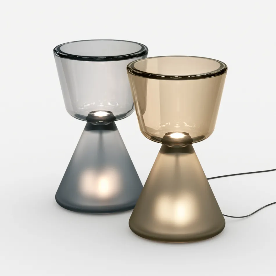 Murano Blown Glass LED Table Lamp Made in Italy - Isola Viadurini