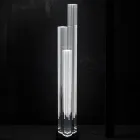 Led Crystal Floor Lamp Satin Acrylic Design Triptych - Crystol Viadurini