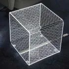 Rgb Led Lamp in Transparent Acrylic Crystal Laser Decor - Robiola Viadurini