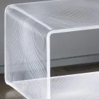 Led Lamp Luminous Transparent Acrylic Coffee Table Laser Decor - Robiola Viadurini